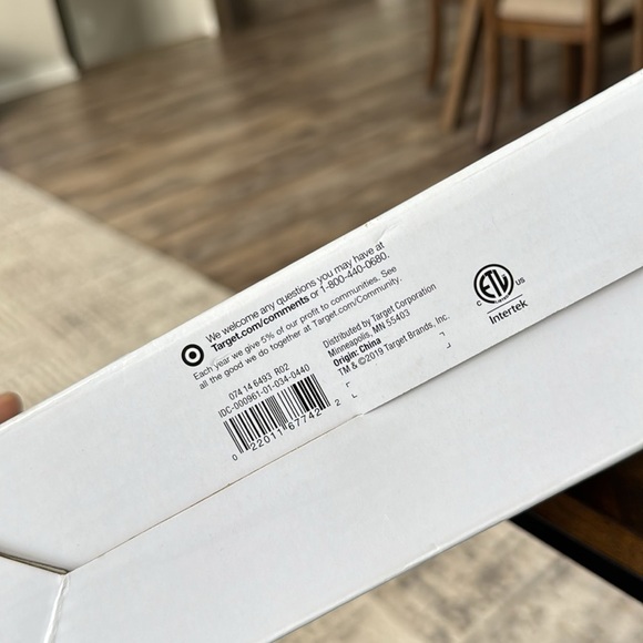 NWT! Room Essentials Paper Shade Table Lamp - Picture 7 of 8